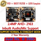 AHD 2.4MP Support Normal & Star Light Both Mode.  Inbuilt Audio/Mic Support  { PCB+IRCUT+LENS Completed }  *2 Year Warranty*
